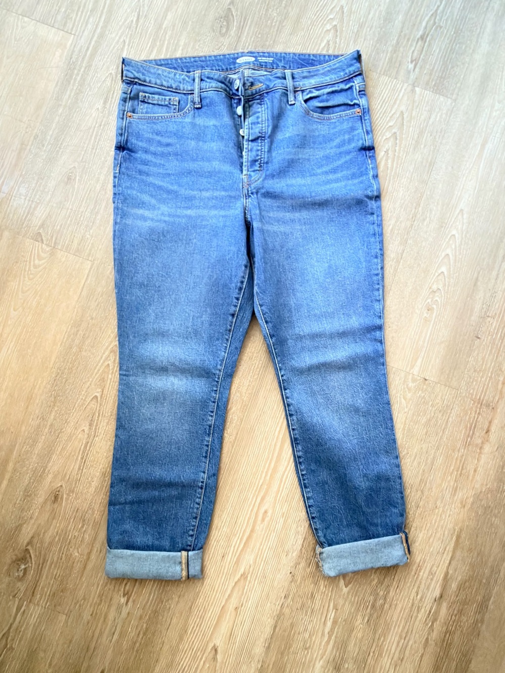 Old Navy Blue High-Rise Skinny Jeans